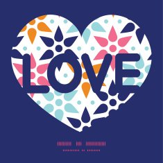 Vector abstract colorful stars love text frame pattern invitation greeting N2