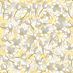 Beautiful seamless pattern with delicate flowers N2