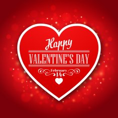Typography Valentine's Day cards on bokeh background N10