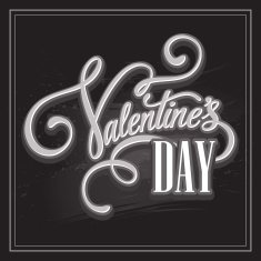 Inscription Valentine's Day Vector illustration N5