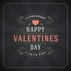 Happy Valentine's day Greeting Card Vintage Vector Background N9