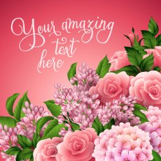 Vector flower background N9