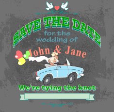marriage label car black N2