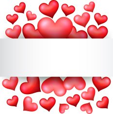 Valentine's background with red hearts N13