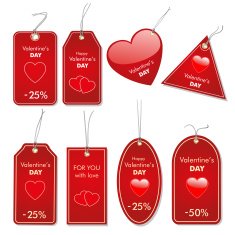 Valentine's price tags