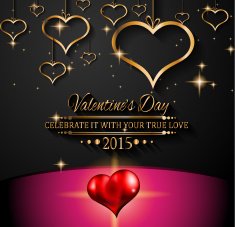 Happy Valentine's Day background with lovely Hearts N15