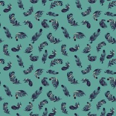 colorful feathers seamless pattern N10
