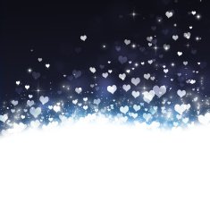 Holiday Lovely Hearts Background