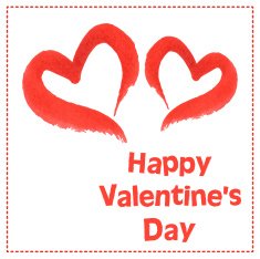 Happy Valentines Day card N134