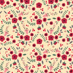 retro spring decorative pattern