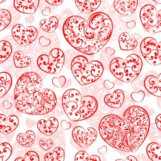 Seamless pattern of hearts N55