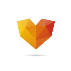 Heart abstract isolated on a white backgrounds vector illustration N13