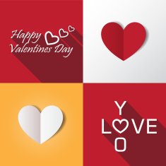 Heart valentine icon set vector illustration N3