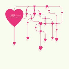 Heart with links N2