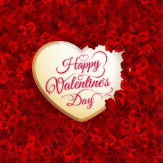 Rose flower and heart EPS 10 N2