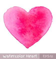 Pink Watercolor Heart