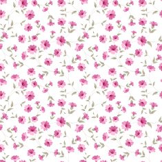 Pink flowers fabric N4