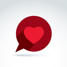 Family consultation symbol speech bubble with love sign N2