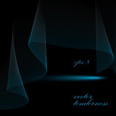 3d vector decorative background transparent veiling curves