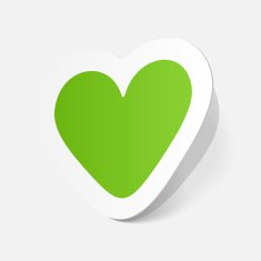 paper sticker Valentine's day Heart N18