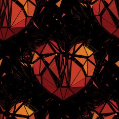 Geometric 3d Broken heart N4