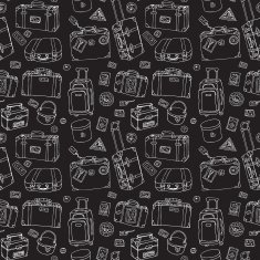 Suitcases Seamless background N4