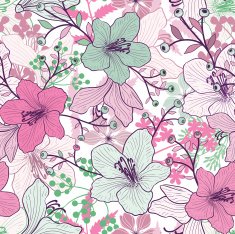 Seamless Floral Pattern N1491
