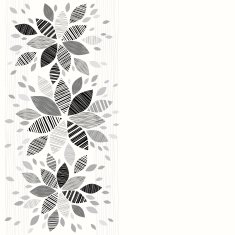 Floral monochrome background Invitation or greeting card