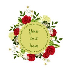 Bright floral card with cute cartoon flowers in vector Inspirational