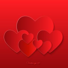 Origami vector heart