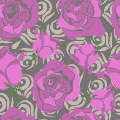 Exquisite seamless pattern with flowers roses