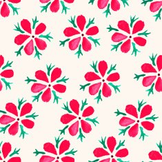 cute watercolor pink flowers
