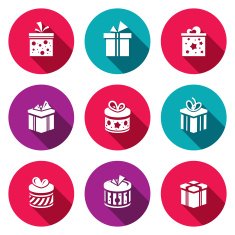 Gift icon set N2