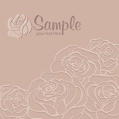 Rose Background Vector illustration