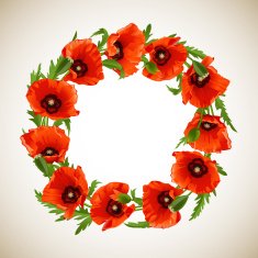 Wreath of Poppies N3
