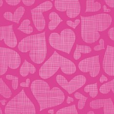 Pink lace hearts textile texture seamless pattern background