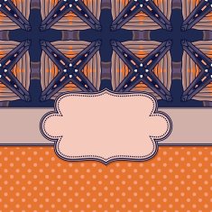 Vintage vector flower frame N82