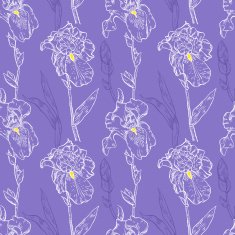 Seamless pattern contours irises N2