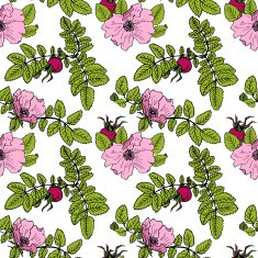 vector seamless pattern with brier N3