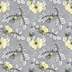 vector seamless pattern with brier N4