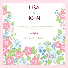 wedding invitation N149