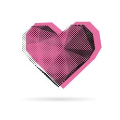 heart abstract isolated on a white backgrounds N4