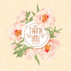 Vintage greeting card with blooming flowers N21