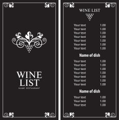 wine menu