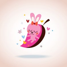 cute bunny in love N2