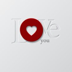 Paper Valentines day card with hearts N8