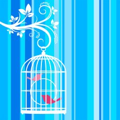 Birdcage Art for Valentine's Day N2