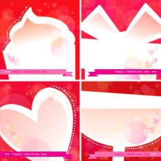 Set Of Valentine's Cards