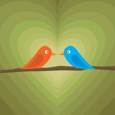 Birds in love N19