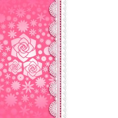 Valentine's Day and Wedding background Lace flowers
